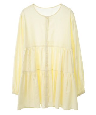 AMERICAN HOLIC ティアードギャザーブラウス Yellow