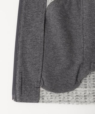 JOSEPH ABBOUD 【軽量/保温性】ウールミックスボアフリース ブルゾン ライトグレー系