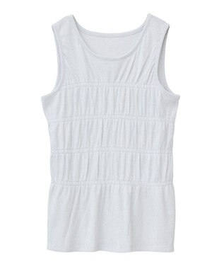 Green Parks ・Ｐｅｔｉｔ　Ｆｌｅｕｒ　シャーリングラメタンクトップ White