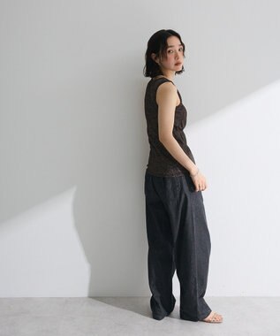 Green Parks ・Ｐｅｔｉｔ　Ｆｌｅｕｒ　シャーリングラメタンクトップ Gold