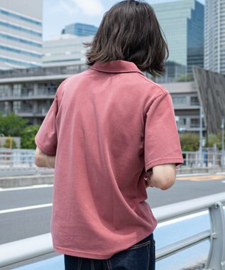 WEGO 【ユニセックス着用ITEM】ブリーチカノコハーフZIPポロ（SS） ワイン