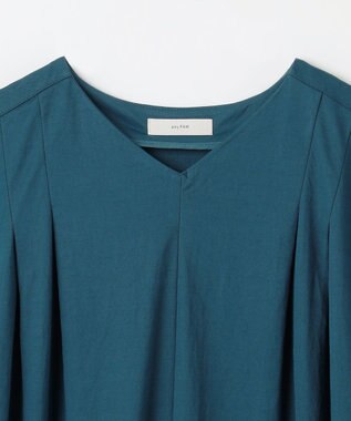 ANY 【洗濯機可/ストレッチ】ナチュラルワッシャーワンピース グリーン