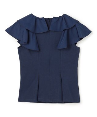 TOCCA WAVED CREAM カットソー ネイビー系