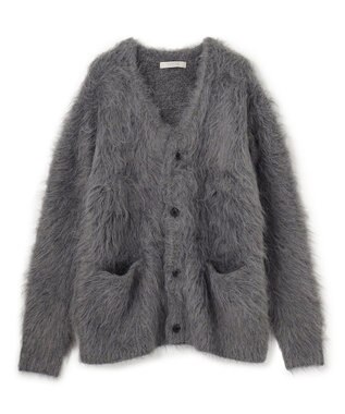 UNFILO MENS 【男女兼用】シャギーニット カーディガン チャコール