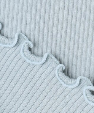 組曲 KIDS 【80-100㎝】リブリボン トップス サックスブルー系