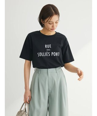 Green Parks フレンチロゴレギュラーＴシャツ Black