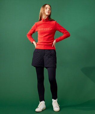 23区GOLF NEW防寒スタイル【WOMEN】キルティング ショートパンツ ネイビー系