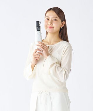 MOONBAT 【遮光100％/超軽量/自動開閉】マジで軽い傘 晴雨兼用 折りたたみ日傘 58cm マジカルテックプロテクション ホワイト