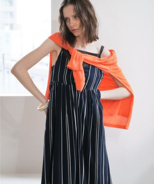 YECCA VECCA アートプリントキャミワンピース Stripe