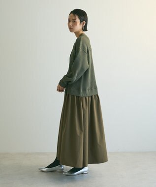 Green Parks ａ．ニットドッキングワンピース Khaki