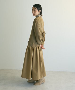 Green Parks ａ．ニットドッキングワンピース Beige
