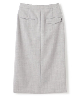 BEIGE， FERSEN / フロントボタンIラインスカート L.Gray
