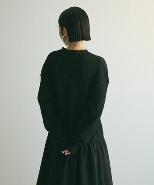 Green Parks ａ．ニットドッキングワンピース Black