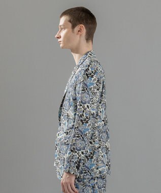 JOSEPH HOMME 新型・新柄【洗える/ストレッチ/シワになりにくい】クールドッツストレッチ メキシカンプリント ジャケット ホワイト系5