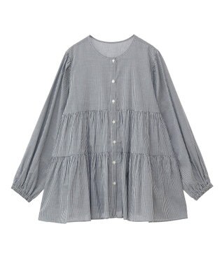 AMERICAN HOLIC ティアードギャザーブラウス Gingham Check