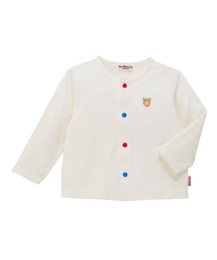 MIKI HOUSE HOT BISCUITS 【Everyday Series】天竺素材 ワンポイントカーディガン