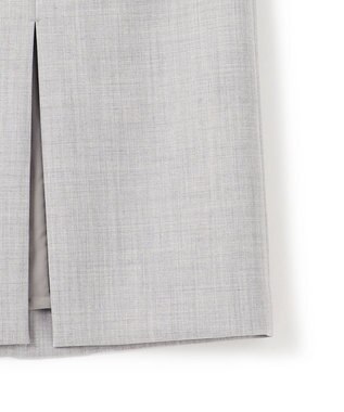 BEIGE， FERSEN / フロントボタンIラインスカート L.Gray