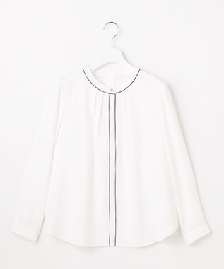 ANY SIS L フロントタックバイカラー ブラウス