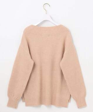 ANY SIS S 【洗える】ラメケーブル ニット ピンク