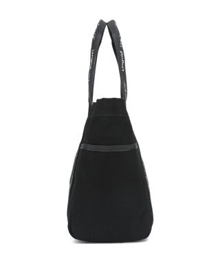 style code 【Ungrid/アングリッド】キャンバス ロゴテープミニトートバッグ ブラック