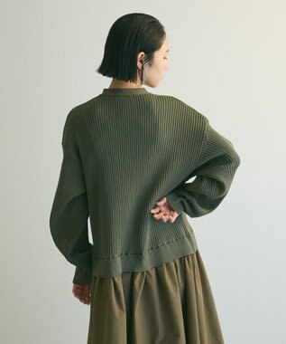 Green Parks ａ．ニットドッキングワンピース Khaki