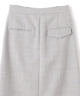 BEIGE， FERSEN / フロントボタンIラインスカート L.Gray