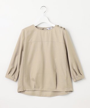 J.PRESS LADIES S 【セットアップ対応・洗える・UVケア・速乾】OXIJEWELストレッチ ブラウス ベージュ系