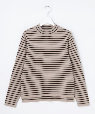 J.PRESS LADIES L 【人気定番アイテム・シーンレスに活躍・WEB限定カラーあり】PRINCE ハイネック ニット モカ×ブラック系