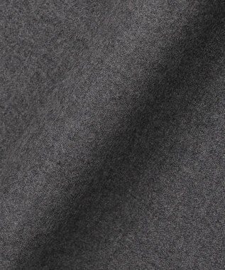 自由区 ウールジョーゼットシャツ ワンピース TOPグレー