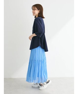 Green Parks インド綿 BIGサイズブロックロゴ半袖プルオーバー Navy