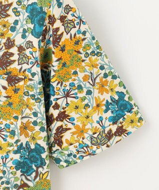 JOSEPH ABBOUD 【キングサイズ・リバティ】シェラトンジャージープリント 半袖シャツ マスタード系6