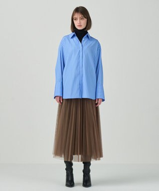 GRACE CONTINENTAL 2WAYシャツブラウス ストライプ