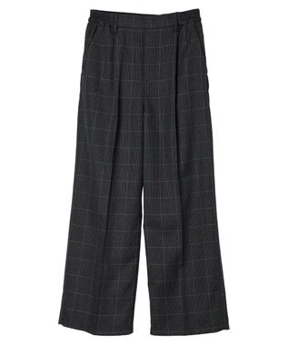 CRAFT STANDARD BOUTIQUE センタープレスチェックパンツ Check Black