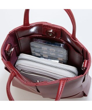 UNBILLION cachecache イントレチャートミニショルダーバッグ ワイン