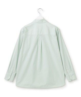 23区 L 【Oggi4月号掲載/洗える】CANCLINI スキッパー シャツ [WEB限定]ミントストライプ