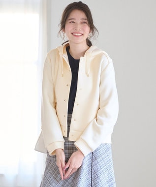 ANY SIS S 【洗える】エアリーダンボール ブルゾン アイボリーベージュ