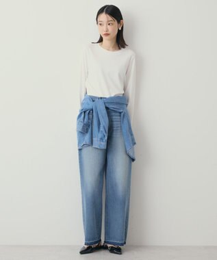 AMERICAN HOLIC クルーネックロングプルオーバー Off White