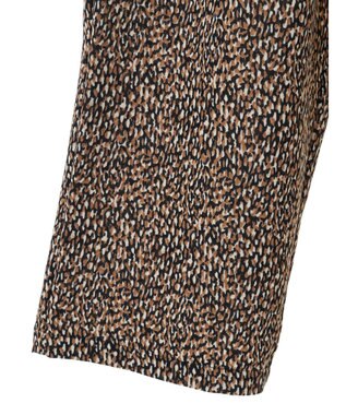 Green Parks クリンクルテーパードイージーパンツ Leopard