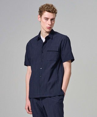 JOSEPH HOMME 【新素材】エアリッジストレッチ ポケット付レギュラーカラー半袖シャツ