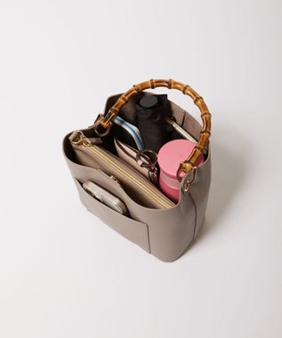 J.PRESS LADIES 【3点セット・A4サイズ収納可】マトリョーシカ トート バッグ グレー系