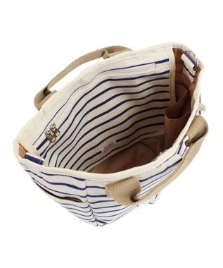 ROOTOTE 3082【ポケット充実】NA.デリ.2WAY.テンジク-C 01：アイボリー×ブルー