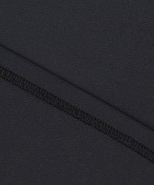 23区GOLF 【23Fondation/WOMEN】【吸水速乾/UVケア】ラインモックシャツ ブラック系