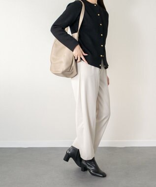 INTER-CHAUSSURES 【ANDREA CARDONE】レザートートバッグ ダークベージュ