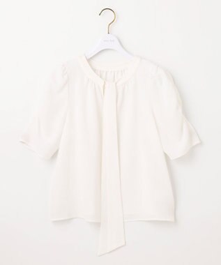 ANY SIS S 【低身長企画】2WAYボウタイ ブラウス アイボリー