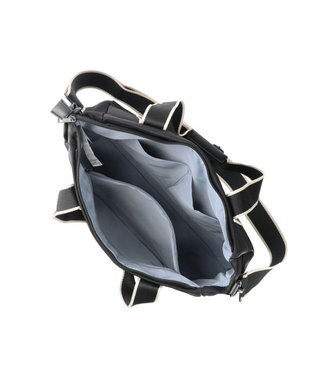 ROOTOTE 1478【撥水・A4サイズ収納】LT.アーキャトル.7ポケッツ-テープ-A 01：ブラック