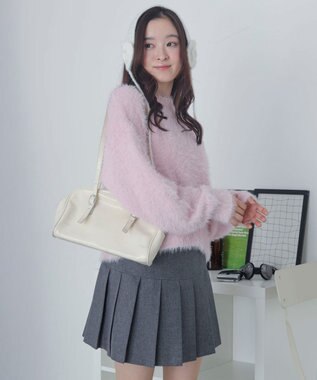 WEGO シャギーニットプルオーバー ピンク