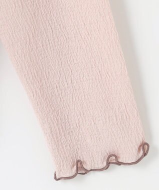 Feroux 【洗える】シアーメロー プルオーバー ピンク系