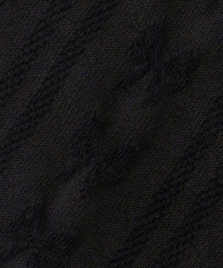 ANY KIDS リボン柄 ジャガードタイツ ブラック