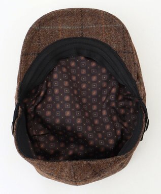 JOSEPH ABBOUD 【サイズ調整可・ツィード/UKファブリック】ツイード ウインドーペン ハンチング ダークブラウン系4