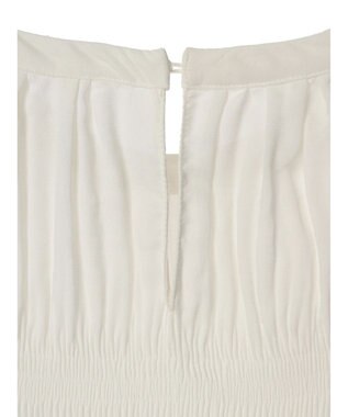 Green Parks マジョリカプリーツブラウス Off White